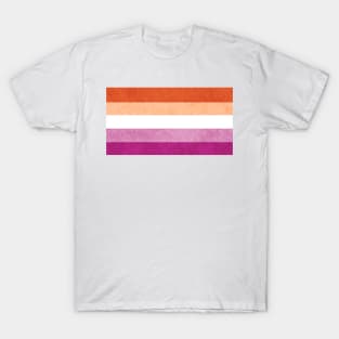 Shimmer Lesbian Pride Flag T-Shirt